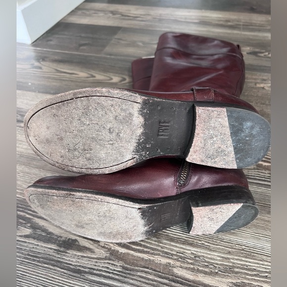 •FRYE Melissa Harness Inside Zip Wide-Calf Boots - Pre-loved• - Picture 14 of 15